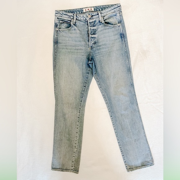 AMO MIA Yesterday High Rise Straight Leg, Button Fly, Size 31 - Picture 7 of 7